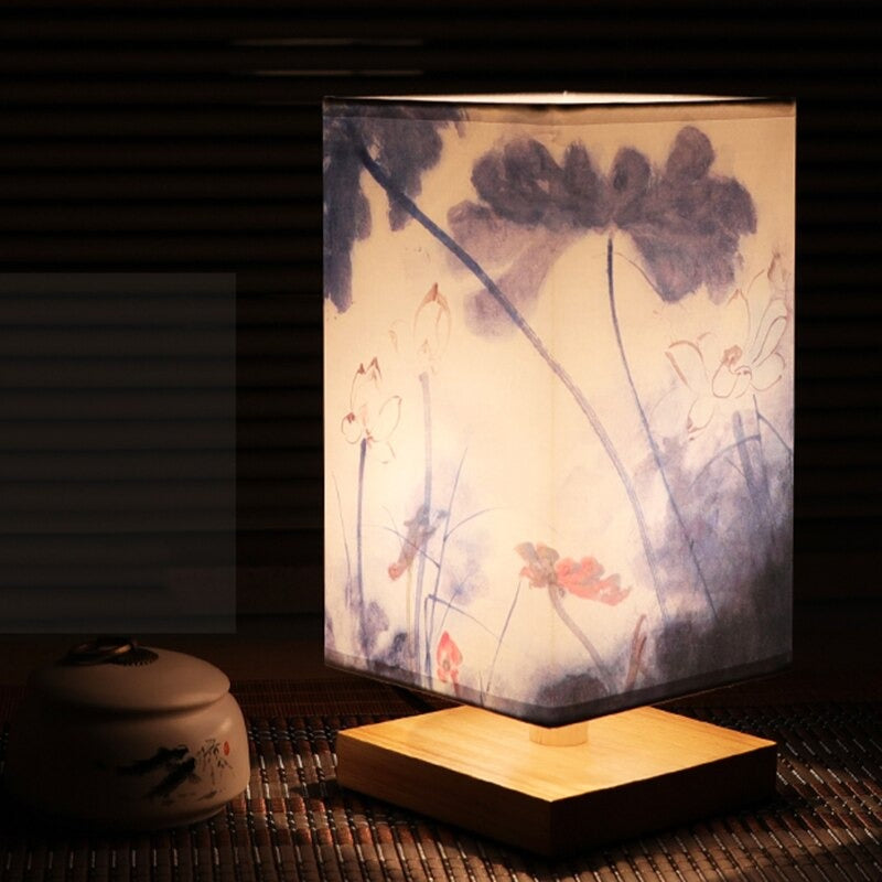 Traditional Japanese Style Bedside Lamp