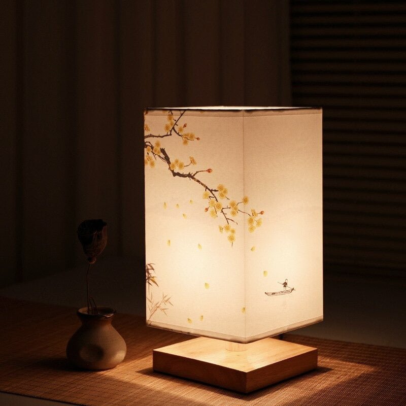 Simple Wooden Table Lamp