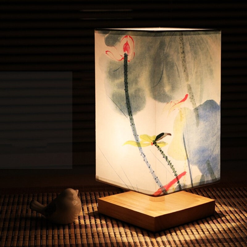 Traditional Japanese Style Bedside Lamp