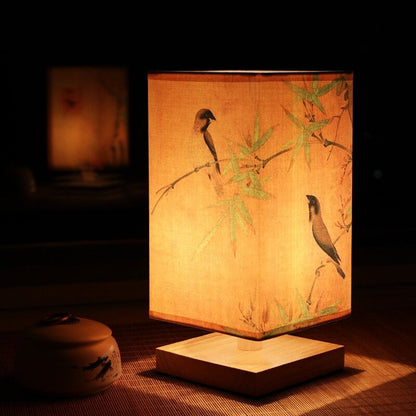 Traditional Japanese Style Bedside Lamp