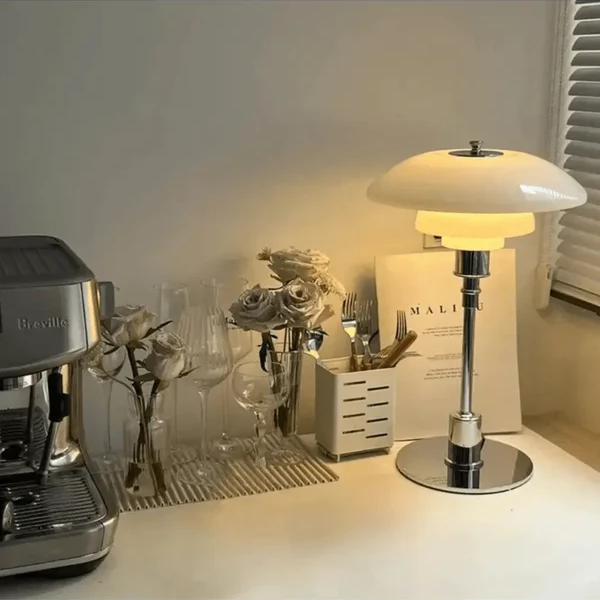 Vintage Style Glass Desk Lamp - Befez