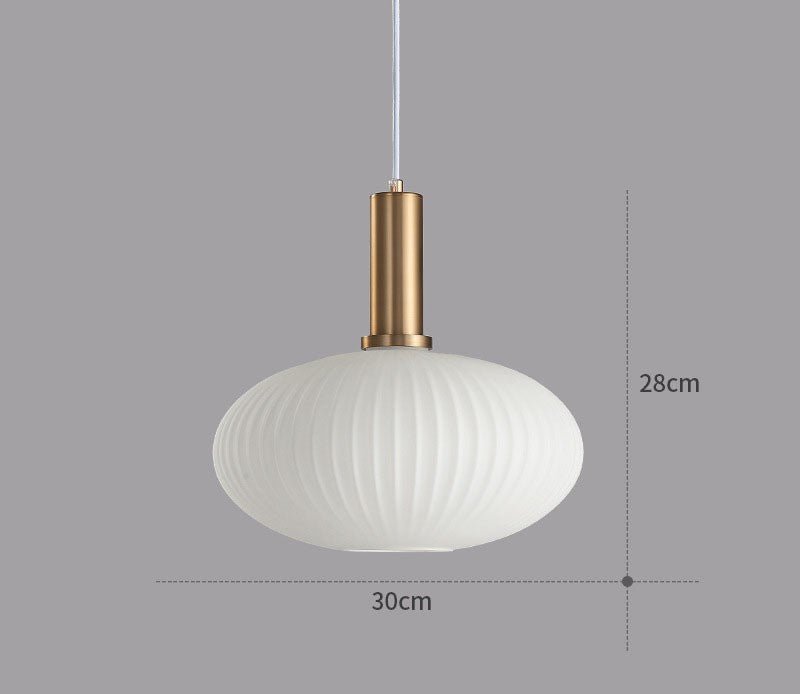 Vintage Style Glass Pendant Light