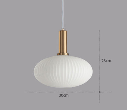 Vintage Style Glass Pendant Light