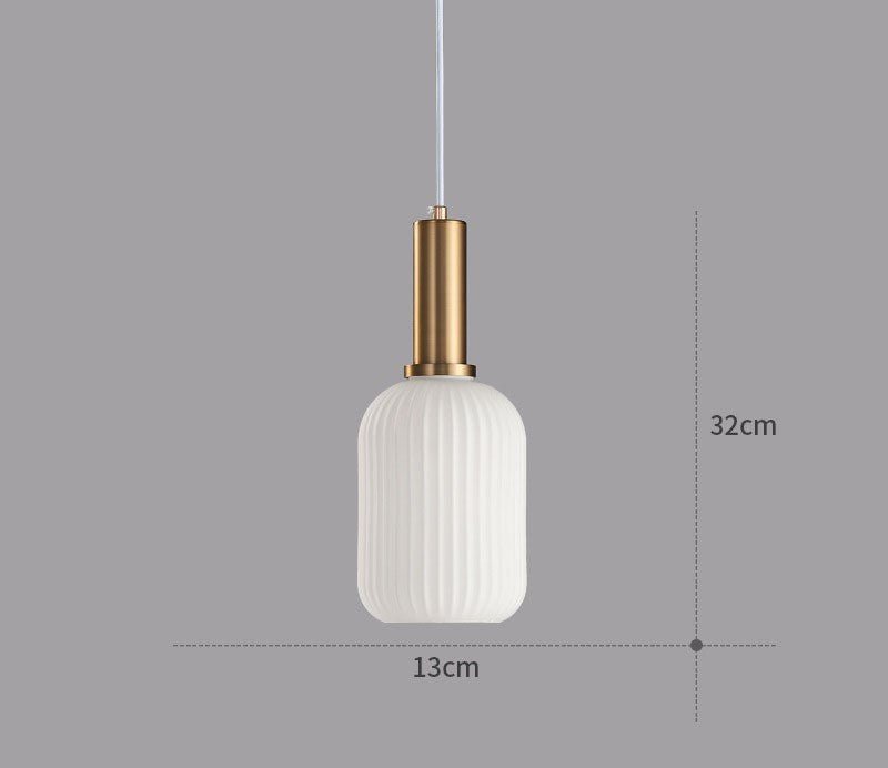 Vintage Style Glass Pendant Light