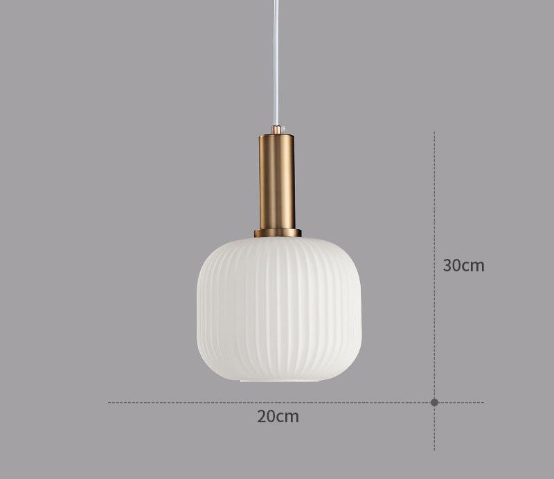 Vintage Style Glass Pendant Light