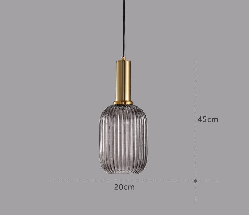 Vintage Style Glass Pendant Light