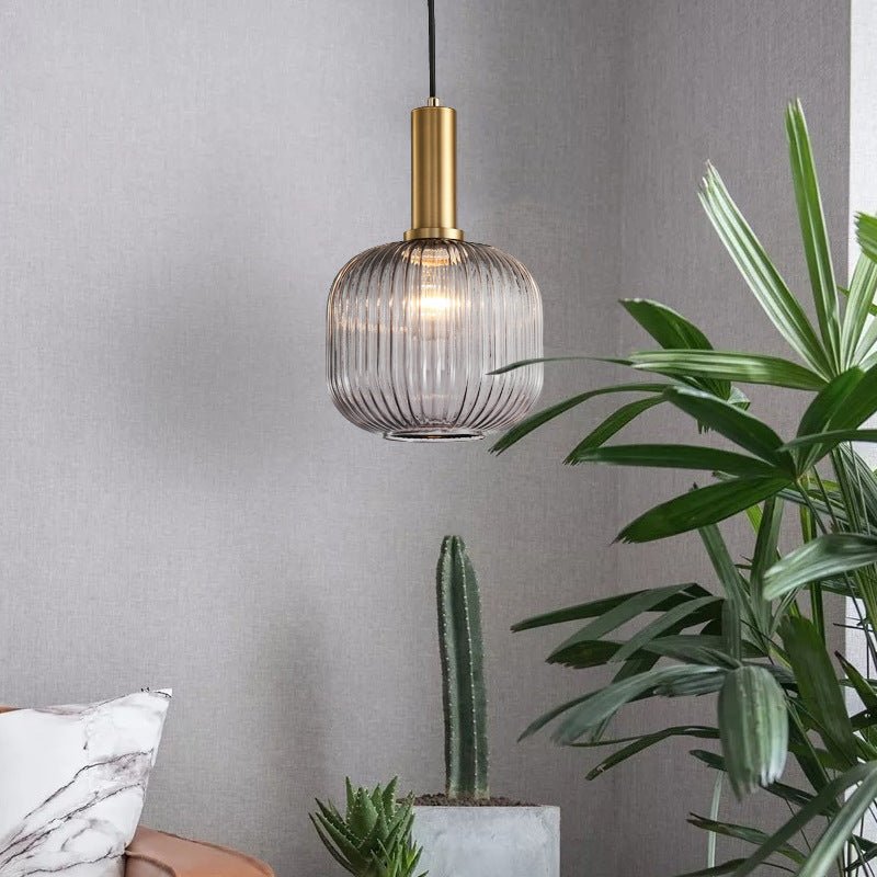 Vintage Style Glass Pendant Light