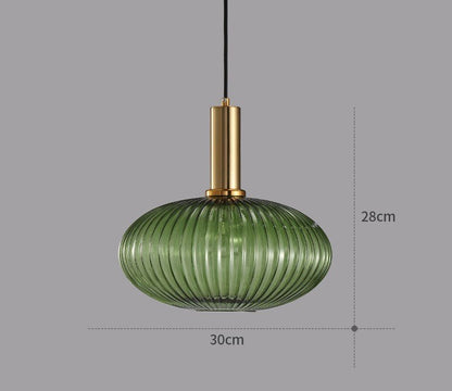 Vintage Style Glass Pendant Light