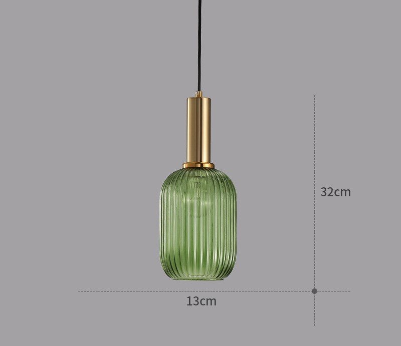 Vintage Style Glass Pendant Light