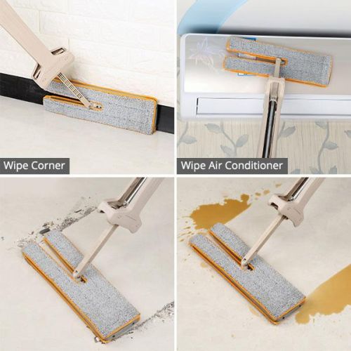 Easy Spin Mop and Broom Microfiber Cleaning Set