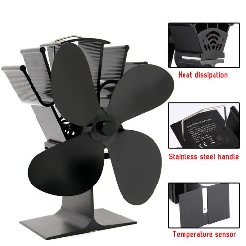 Efficient Heat Powered Fireplace Fan