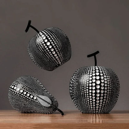 Cute Polka Dot Apple Home Decor Figurine