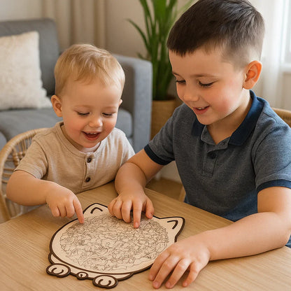 Befez | Wooden Cat Interactive Toy