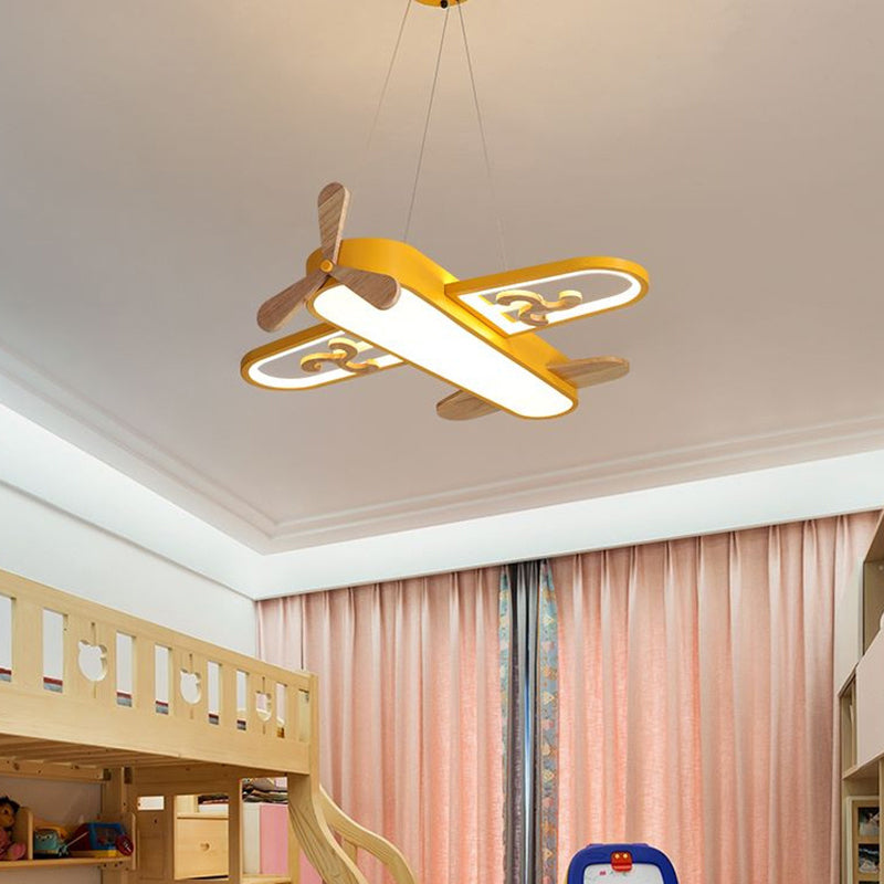 Colorful Kids Airplane Ceiling Light