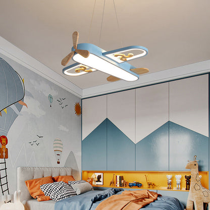 Colorful Kids Airplane Ceiling Light