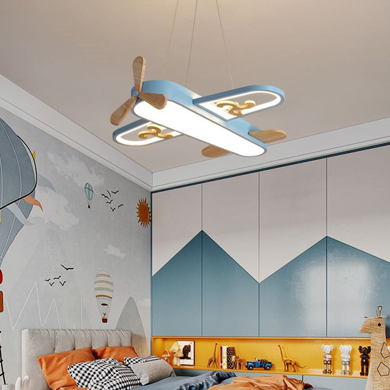 Colorful Kids Airplane Ceiling Light