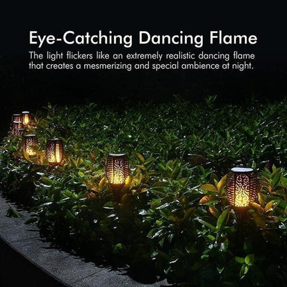 Colorful Outdoor Solar Flame Lamp