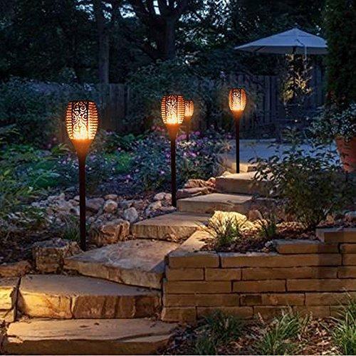 Colorful Outdoor Solar Flame Lamp