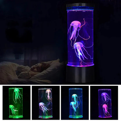 Colorful LED Jellyfish Table Lamp