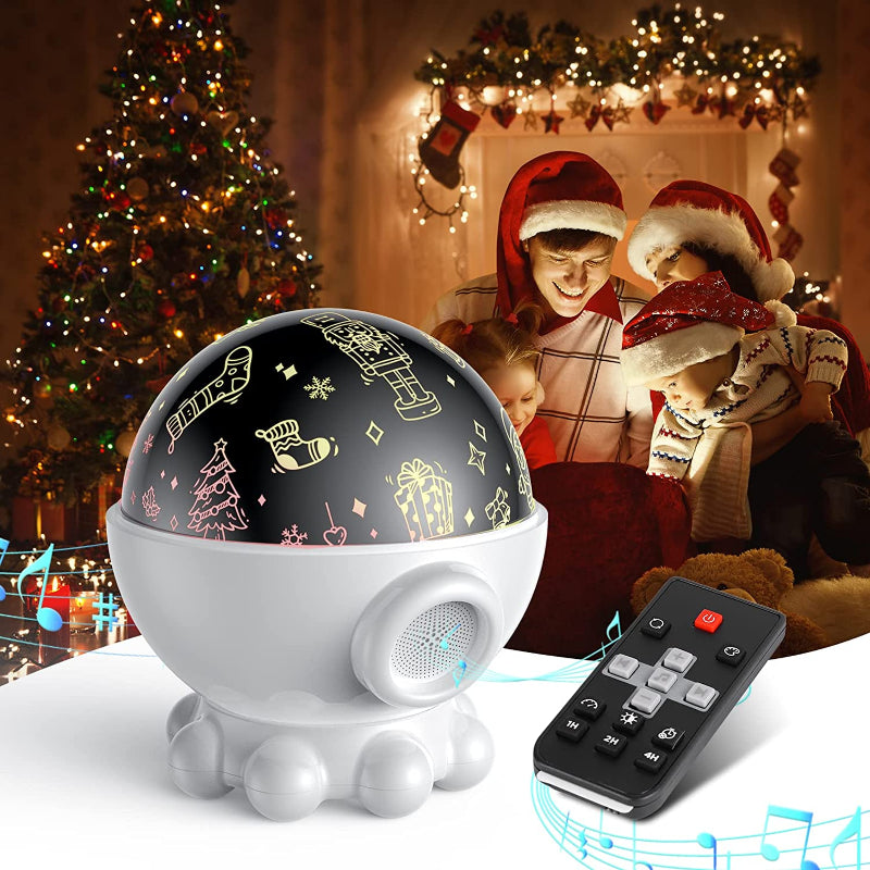 Colorful Ocean LED Night Light with Music Projection