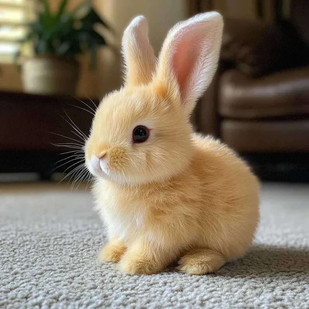 Cuddly Rabbit Stuffed Toy with Fluffy Fur