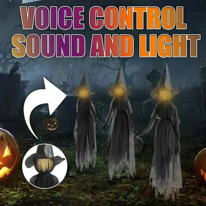 Spooky Witch Yard Decoration Stake