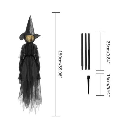 Spooky Witch Yard Decoration Stake