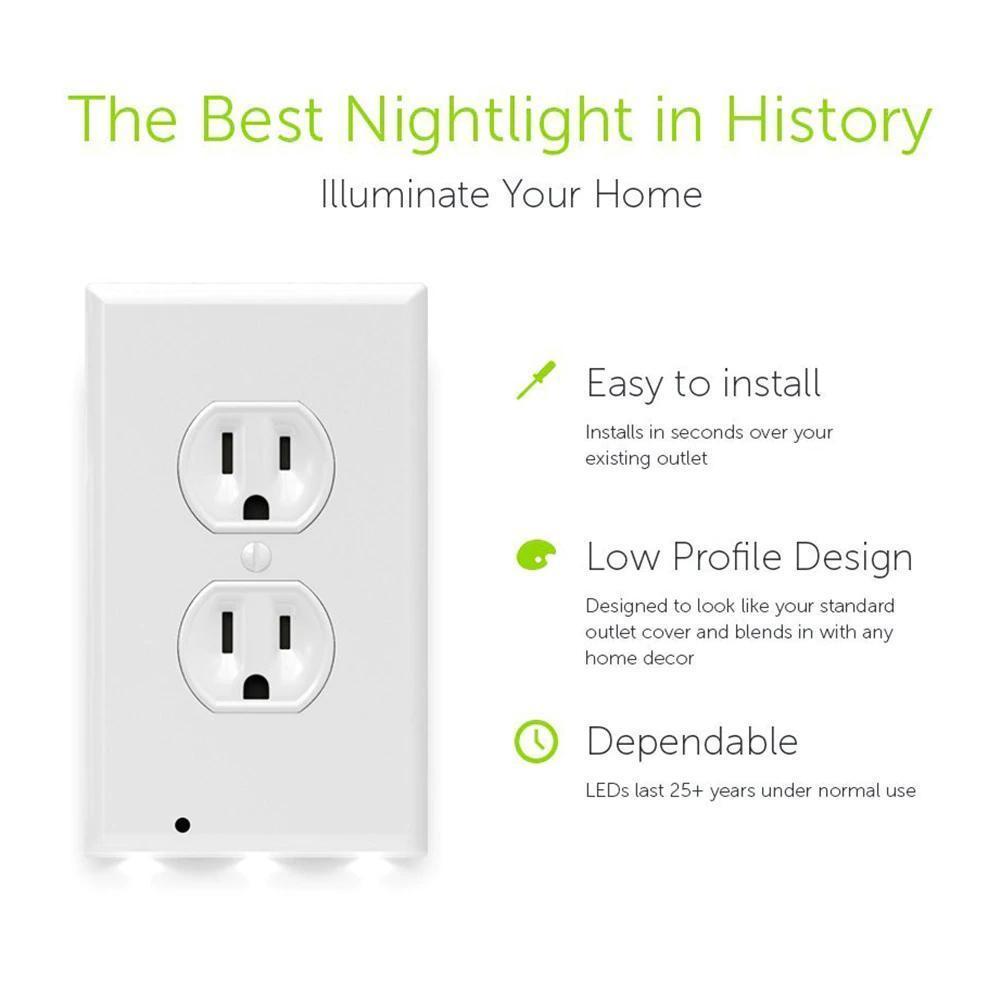 Smart Automatic Outlet Night Light Cover