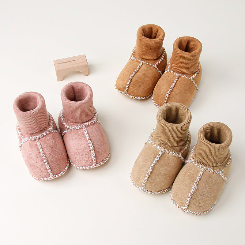 Warm Baby Suede Bootie Shoes
