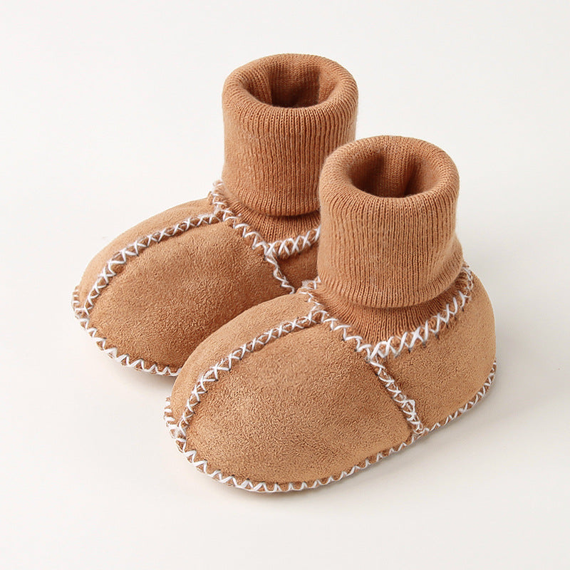 Warm Baby Suede Bootie Shoes