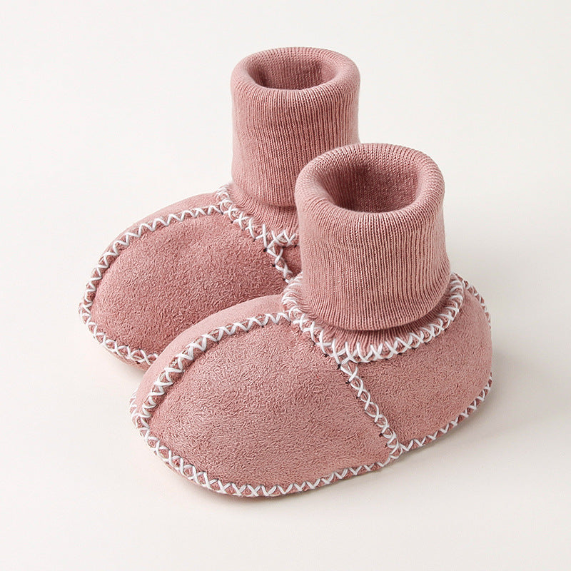 Warm Baby Suede Bootie Shoes