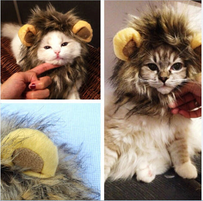 Fun Fuzzy Lion Costume for Cats