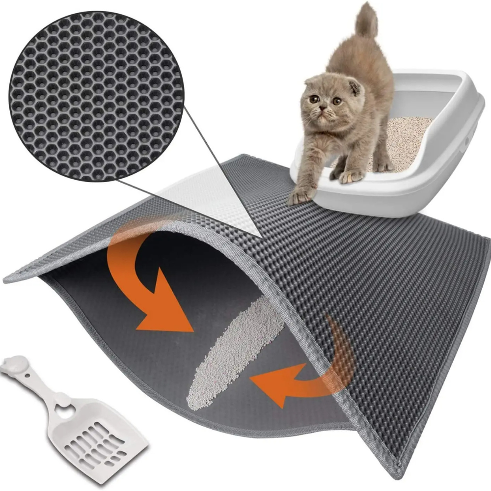 Practical Splash Proof Dual Layer Kitty Litter Mat - Befez
