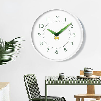 Rustic Wood Bird Clock with Floral Design