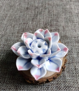Decorative Lotus Incense Burner Holder