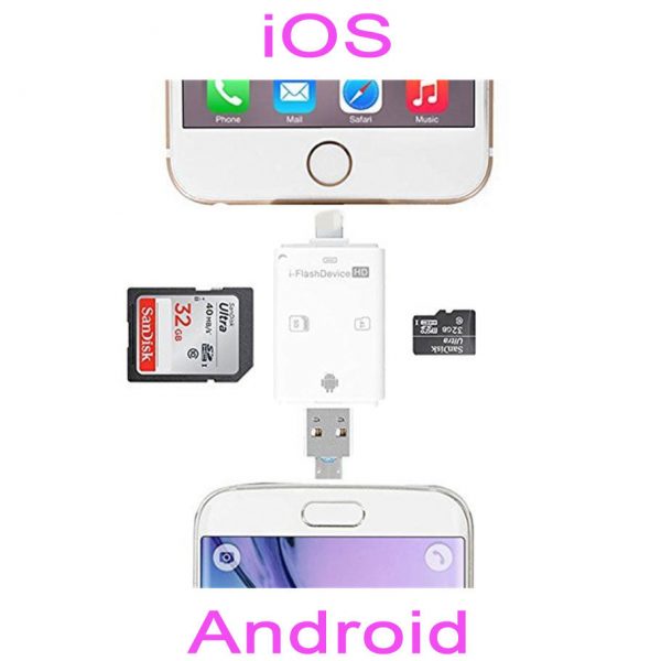 Fast USB Flash Drive and SD Card Adapter - Befez