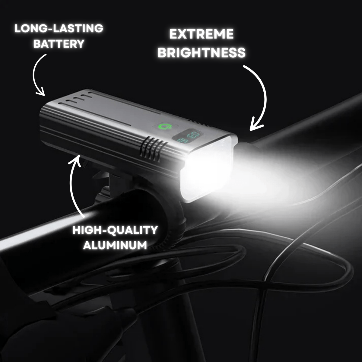 Bright Road Bike Light 5000 Lumen USB Rechargeable