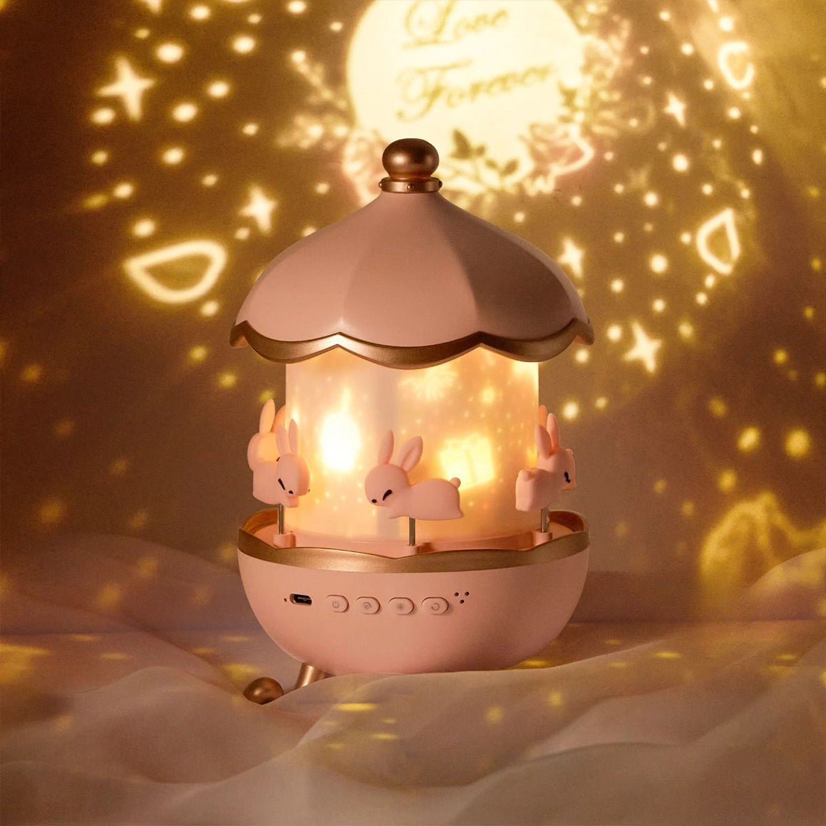 Colorful Night Light Projector with Music and Sounds - Befez