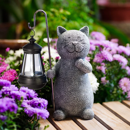 Cute Outdoor Cat Garden Statue