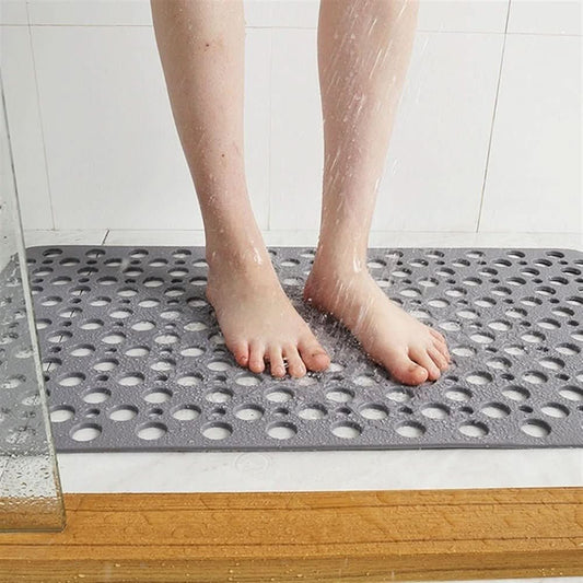 Antibacterial Bathroom Mat with Suction Cups and Fast Drainage - Befez