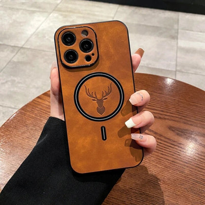 Premium Leather Phone Cover with Magnet Closure