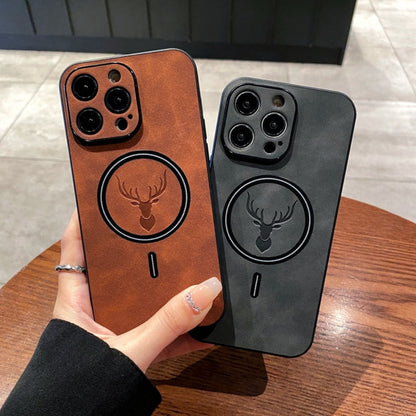 Premium Leather Phone Cover with Magnet Closure