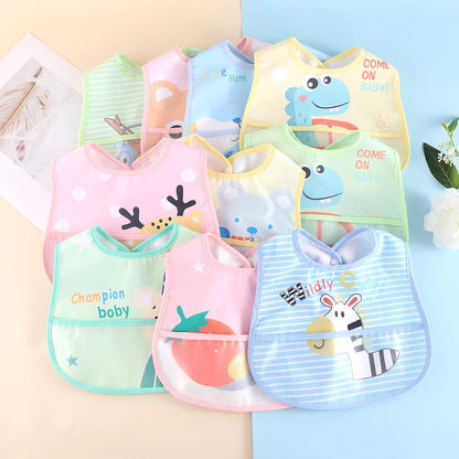 Soft Washable Baby Drool Bibs Set of 5