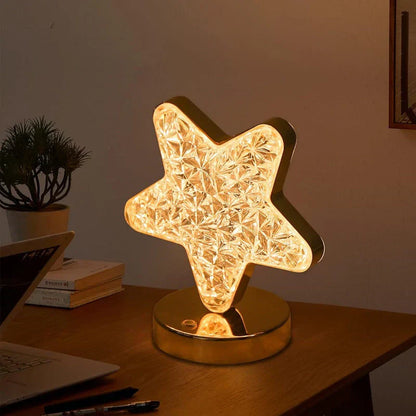 Beautiful Glass Dimmable Table Lamp