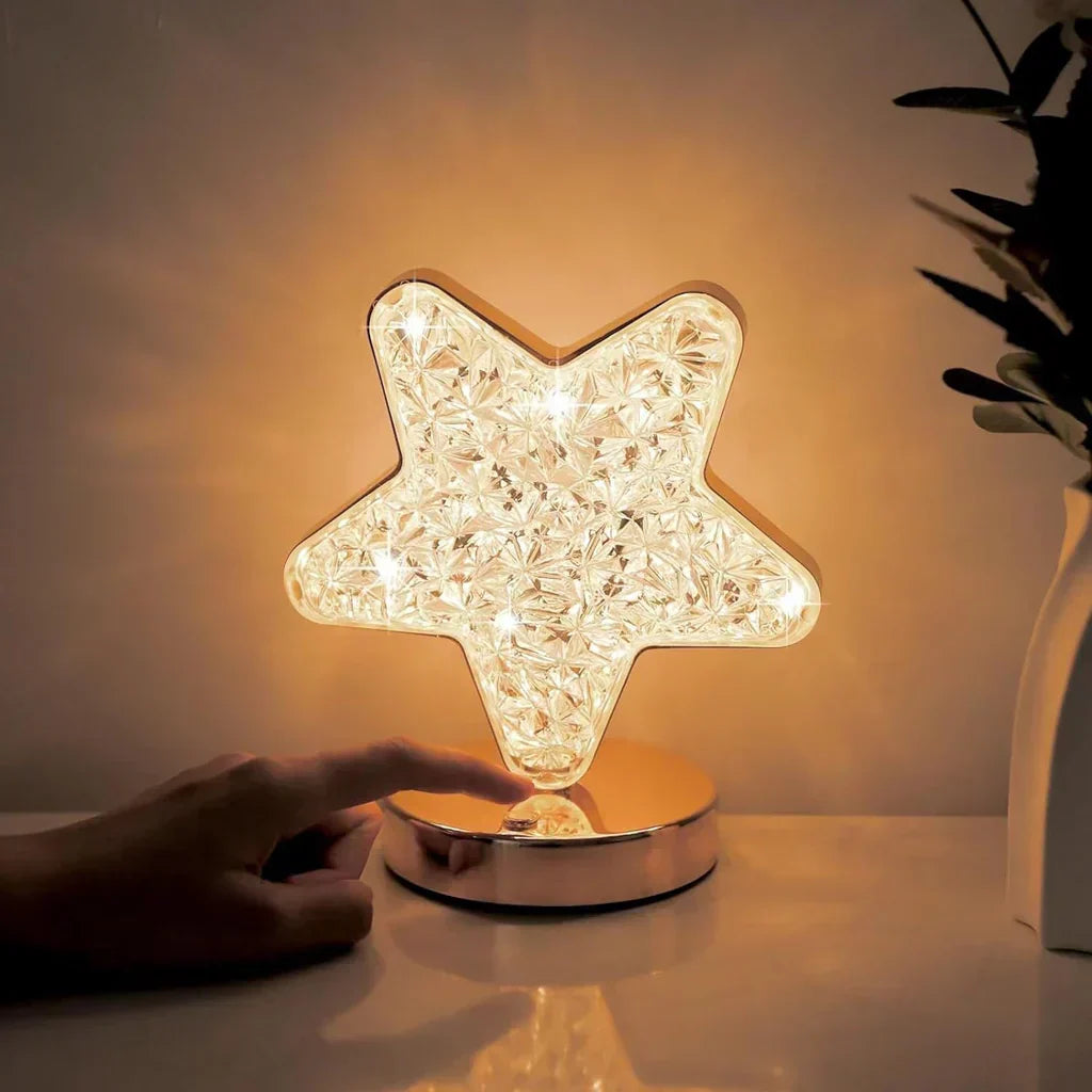 Beautiful Glass Dimmable Table Lamp