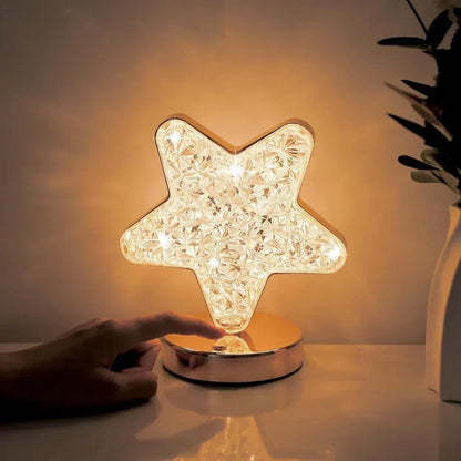 Beautiful Glass Dimmable Table Lamp