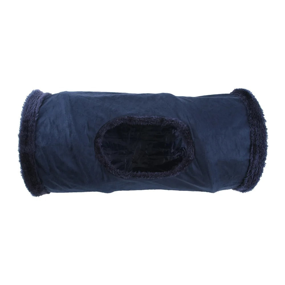 Foldable Faux Fur Pet Tunnel Playhouse