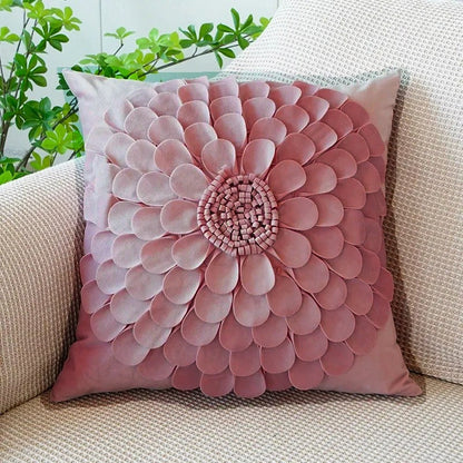 Soft Pink Bunny Throw Pillow Cover