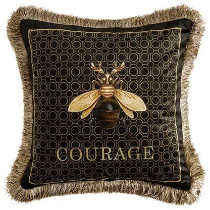 Premium Gold Pillowcase with Bee Pattern for Sophisticated Homes