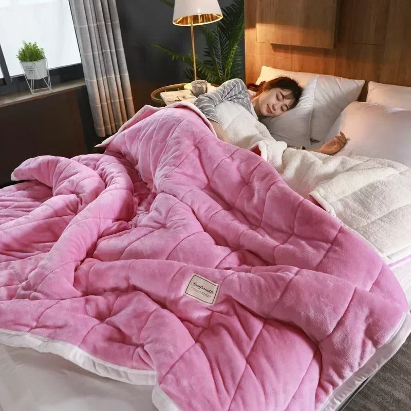 Plush Deluxe – Warm Fuzzy Throw Blanket for Winter Nights - Befez